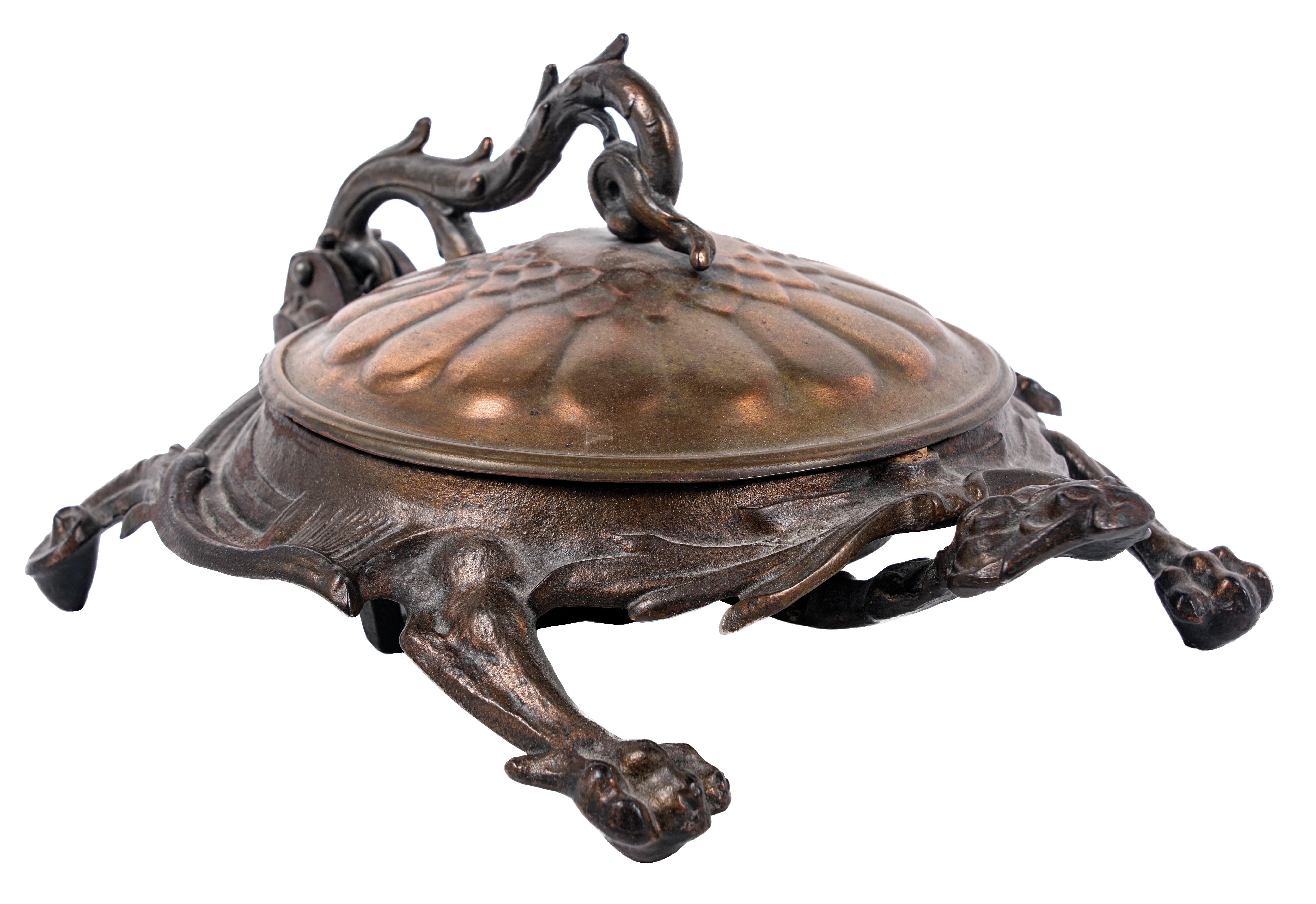 Lot Detail - AN ORIGINAL CAST IRON TURTLE SPITTOON