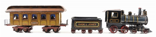 VERY INTERESTING PRE-WAR FOLK ART STEAM PASSENGER TRAIN SET