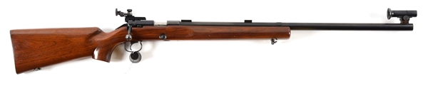 (C) WINCHESTER MODEL 52-C BULL TARGET .22 LR BOLT ACTION RIFLE.