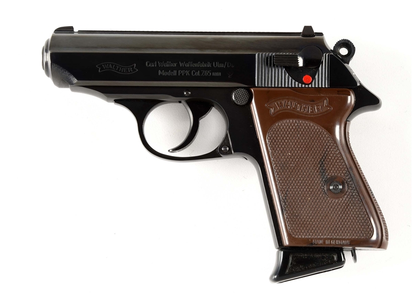 (C) WALTHER PPK SEMI-AUTOMATIC PISTOL WITH FACTORY BOX.
