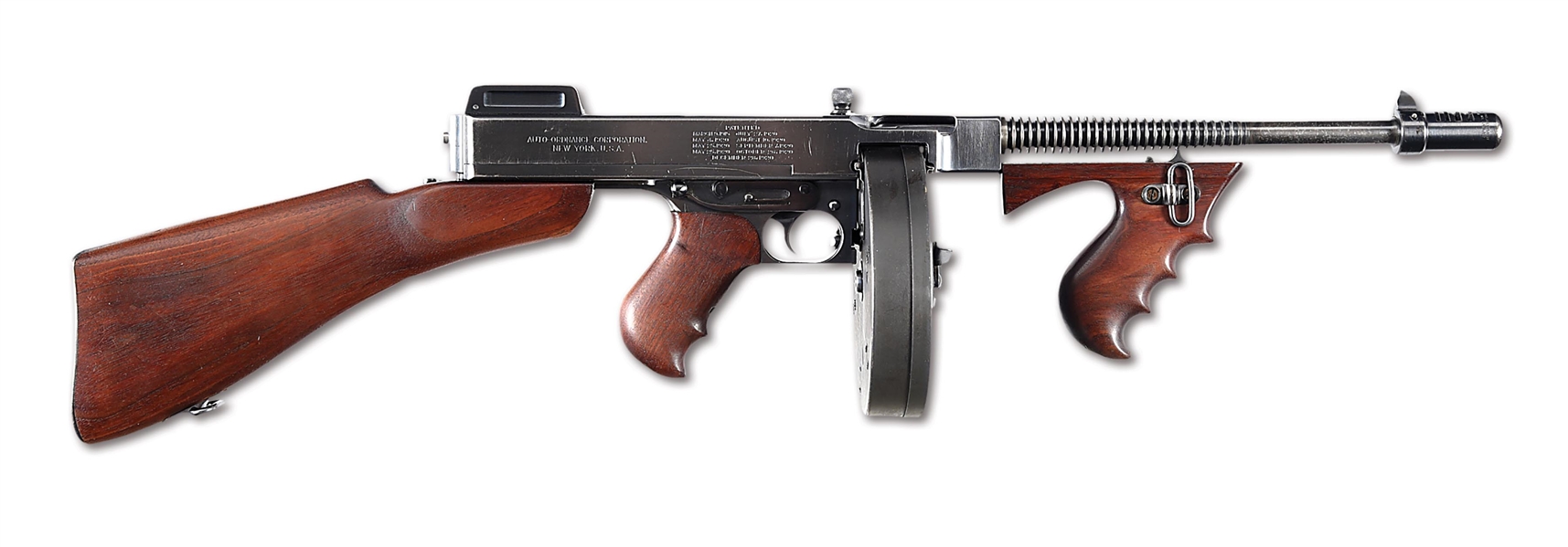 (N) COLT MODEL 1921/1928 OVERSTAMP THOMPSON MACHINE GUN PRESENTED TO THE EL CERRITO POLICE BY THE AMERICAN LEGION (CURIO & RELIC).