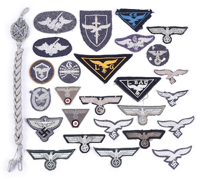 GERMAN WWII HEER AND LUFTWAFFE INSIGNIA.