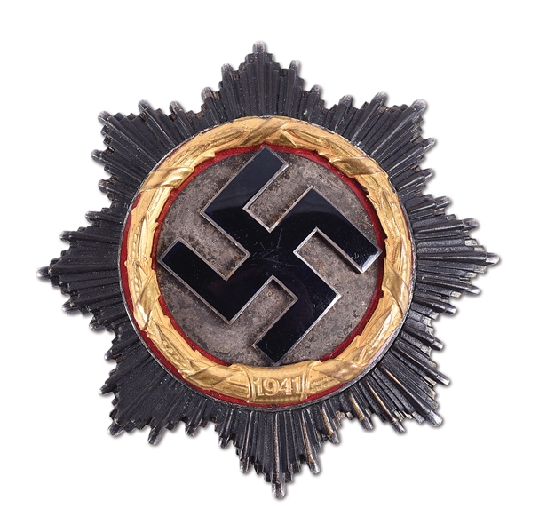 GERMAN WWII CROSS IN GOLD MADE BY DESCHLER AND SOHN. 