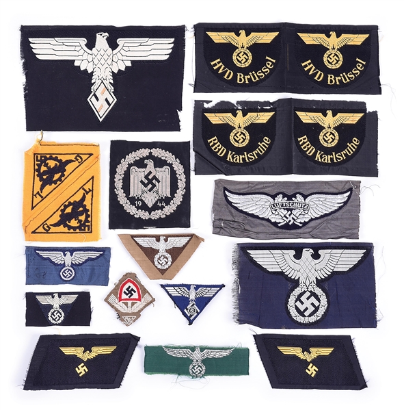 LOT OF THIRD REICH BEVO INSIGNIA.