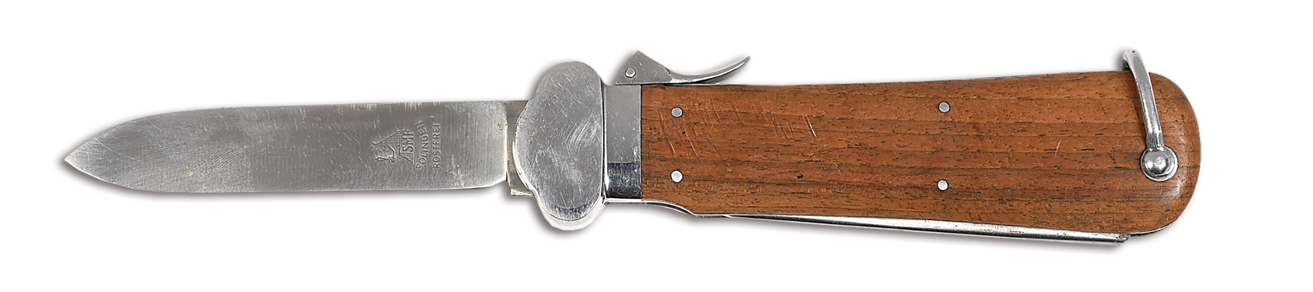 GERMAN WWII LUFTWAFFE FIRST MODEL GRAVITY KNIFE BY SMF.