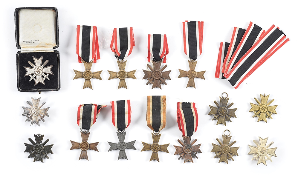 LOT OF THIRD REICH WAR MERIT CROSSES. 