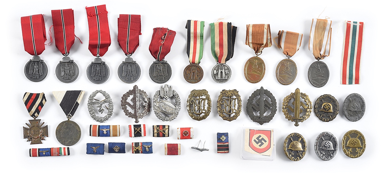 LOT OF MISCELLANEOUS THIRD REICH MEDALS.