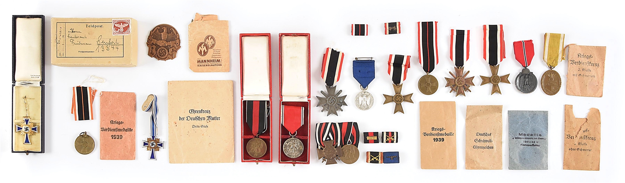 LOT OF THIRD REICH MEDALS.