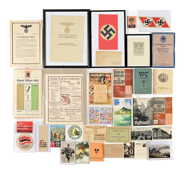 LOT OF MISCELLANEOUS THIRD REICH EPHEMERA.