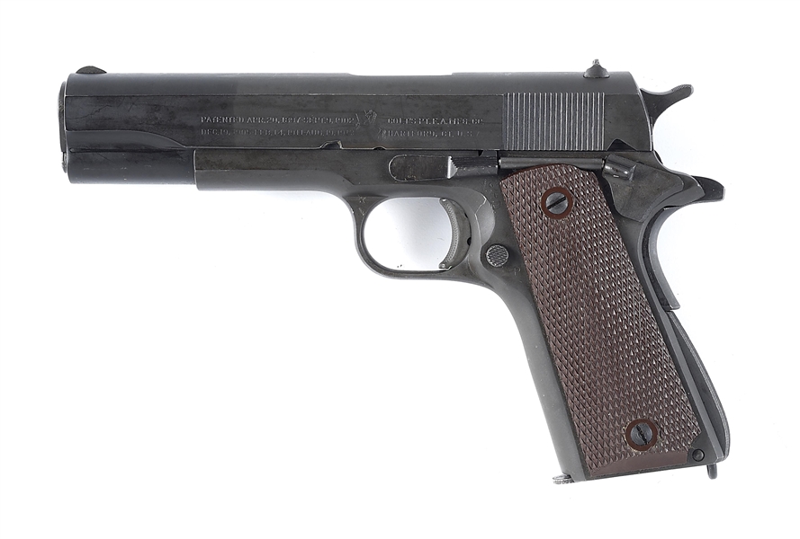 (C) LEND LEASE BRITISH PROOFED COLT 1911A1 SEMI-AUTOMATIC PISTOL.