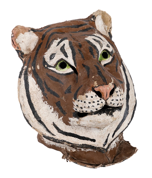 PAPER MACHE TIGER MASK