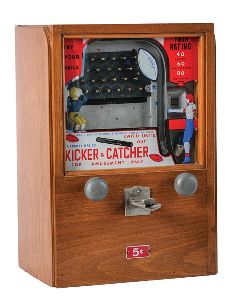 5¢ KICKER & CATCHER ARCADE MACHINE