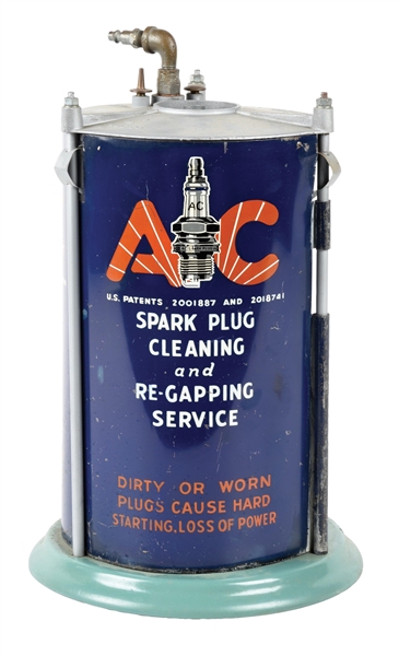 AC SPARK PLUG CLEANING & RE-GAPPING SERVICE STATION DISPLAY MACHINE.