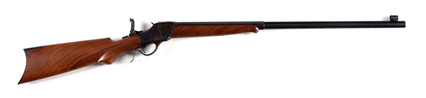 (M) BIG TIMBER C. SHARPS ARMS CO. MODEL 1885 HIGHWALL SINGLE SHOT RIFLE.