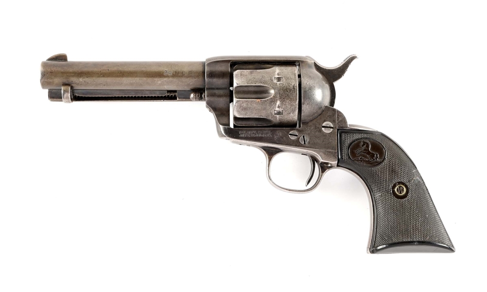 (A) COLT SINGLE ACTION ARMY 38 W.C.F. -1892