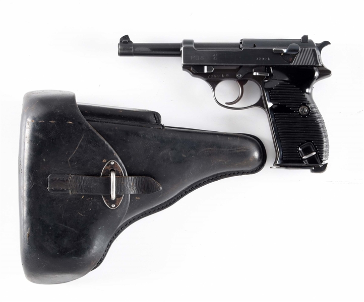 (C) WALTHER AC 43 P.38 SEMI-AUTOMATIC PISTOL WITH HOLSTER.