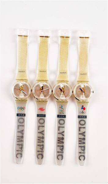 LOT OF 4: OLYMPIC SPECIALS SWATCHES