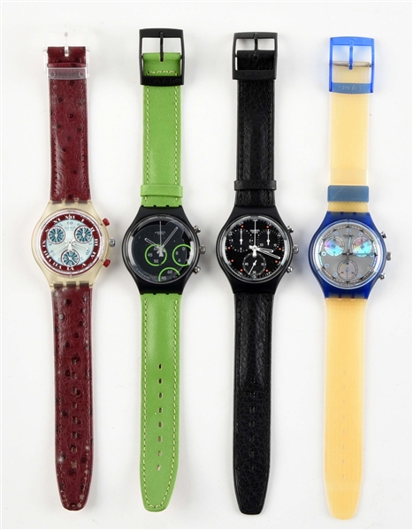 LOT OF 4: CHRONO SWATCHES