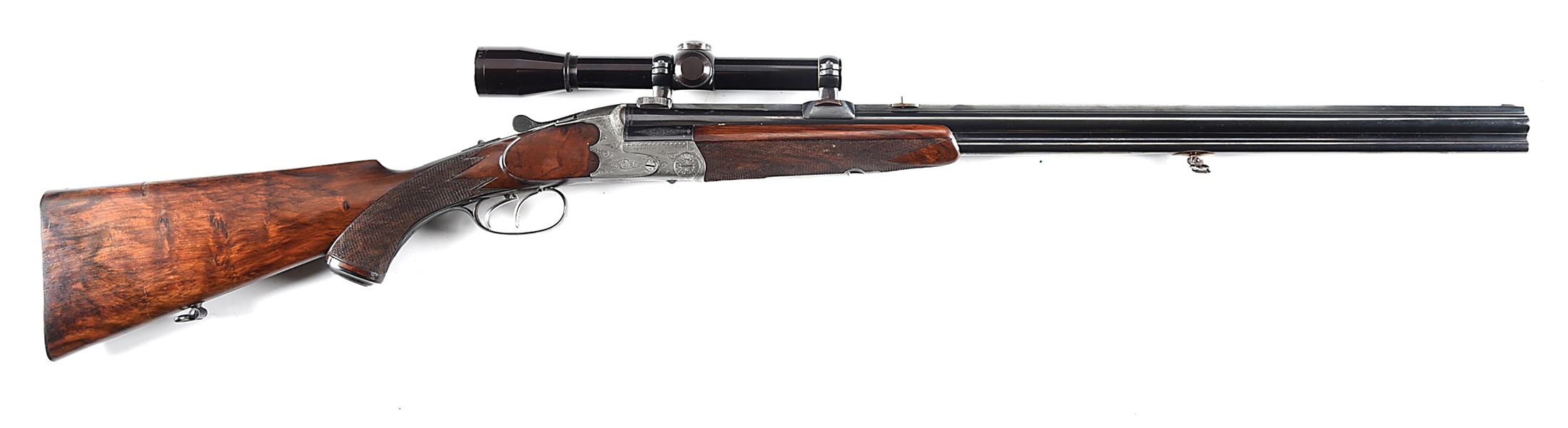 (C) L. GASSER-NACHF., OF ULLRICH-WIEN, AUSTRIAN COMBINATION SHOTGUN-RIFLE IN 16 GA OVER 8X57-360.