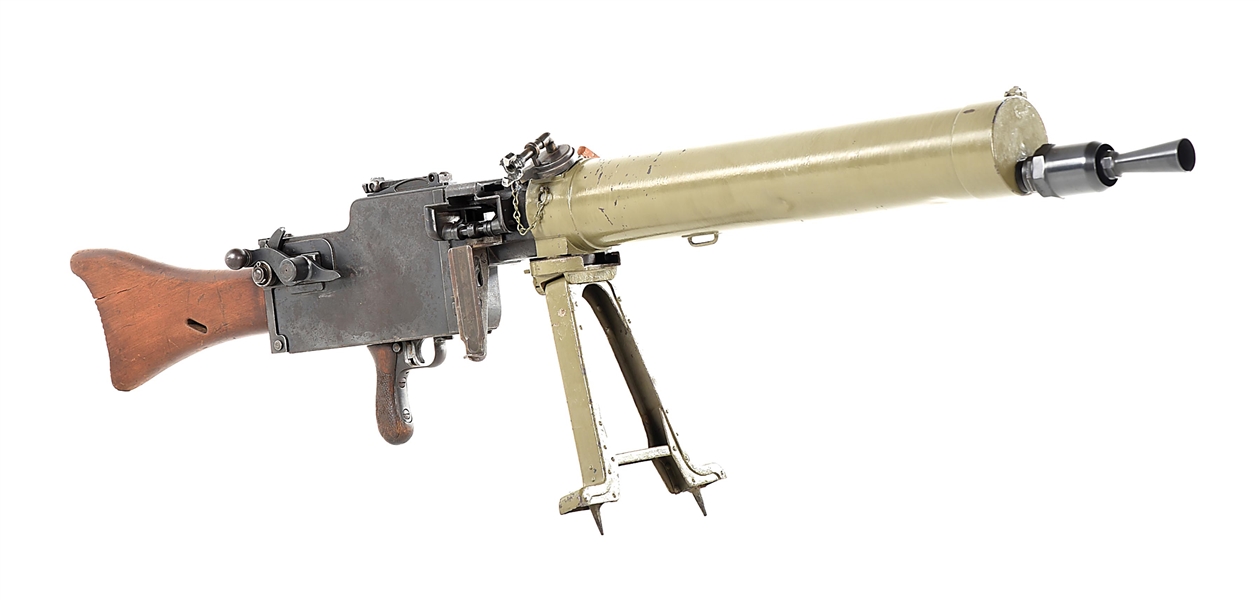 (N) ORIGINAL GERMAN WWI M.A.N. NURNBERG MANUFACTURED MG 08/15 MAXIM MACHINE GUN WITH DESIRABLE PARTS (CURIO & RELIC).