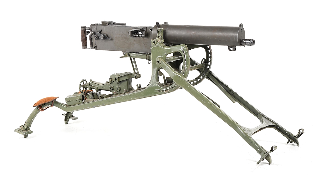 (N) CLEMENTS FIREARMS REGISTERED GERMAN WORLD WAR I MG-08 MAXIM MACHINE GUN WITH SLED MOUNT (FULLY TRANSFERABLE).