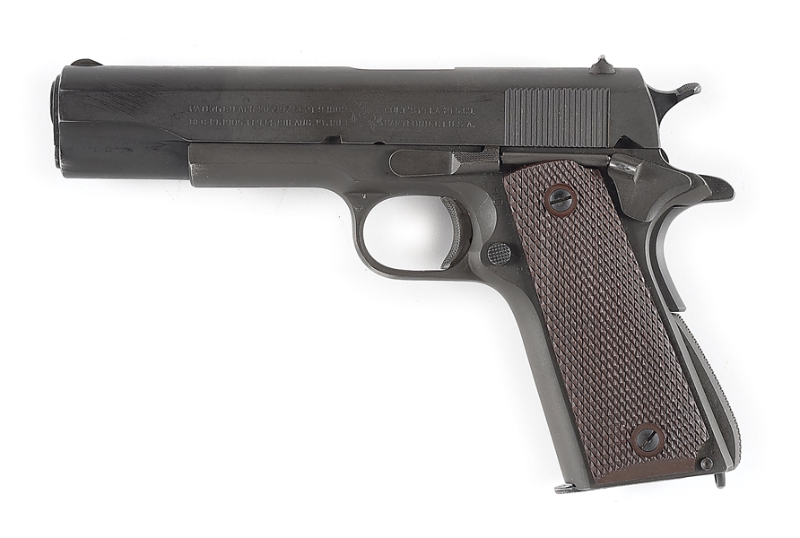 (C) COLT M1911A1 .45 ACP SEMI-AUTOMATIC PISTOL (1943/1944). 