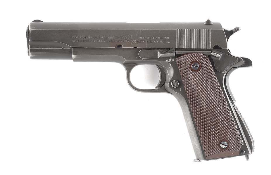 (C) COLT M1911A1 .45 ACP SEMI-AUTOMATIC PISTOL (1943).