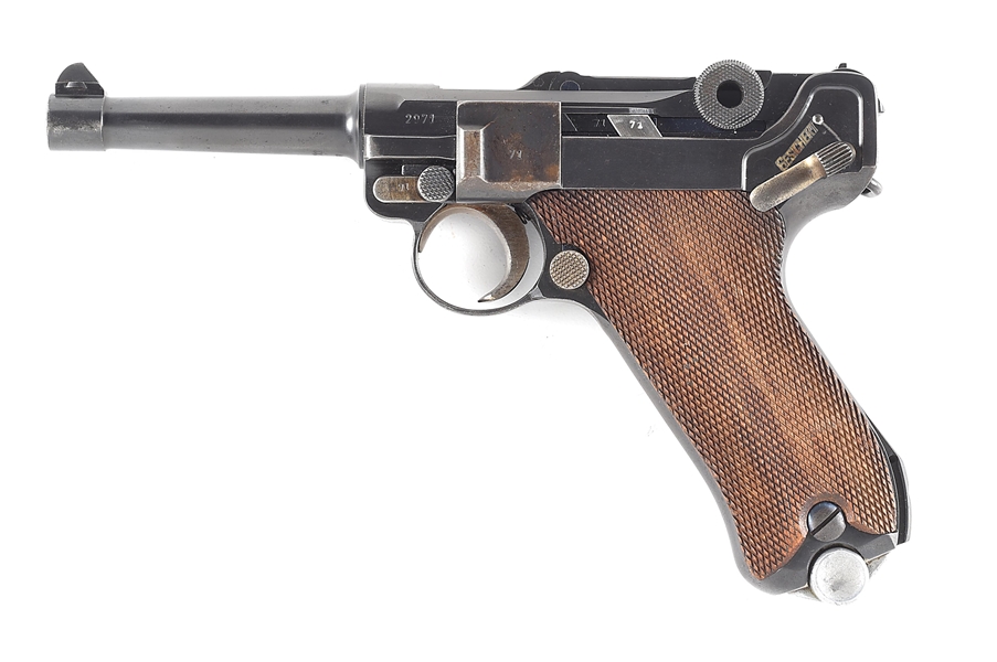 (C) MAUSER G DATE S/42 CODE LUGER SEMI-AUTOMATIC PISTOL. 