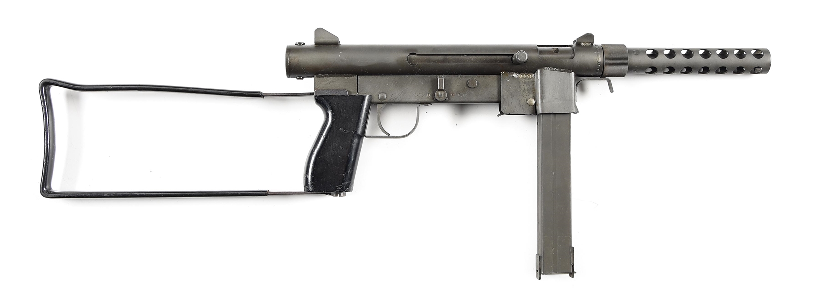 (N) DESIRABLE VIETNAM ERA "T" PREFIX SMITH & WESSON MODEL 76 MACHINE GUN (CURIO & RELIC).