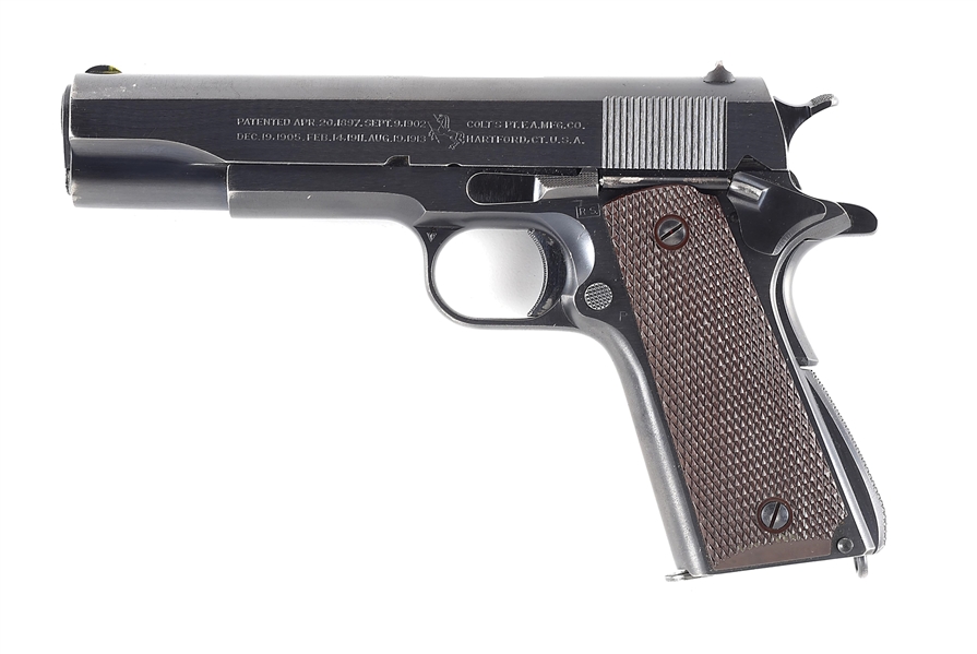 (C) AN OUTSTANDING ROBERT SEARS COLT 1911A1 .45 ACP SEMI-AUTOMATIC PISTOL (1941).