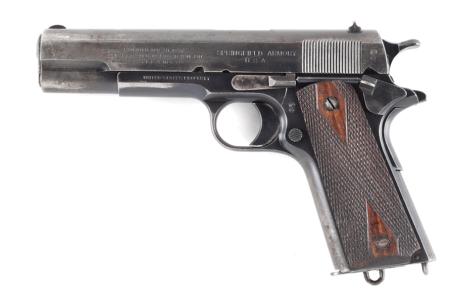 (C) SPRINGFIELD ARMORY 1911 .45 ACP SEMI-AUTOMATIC PISTOL (1915).