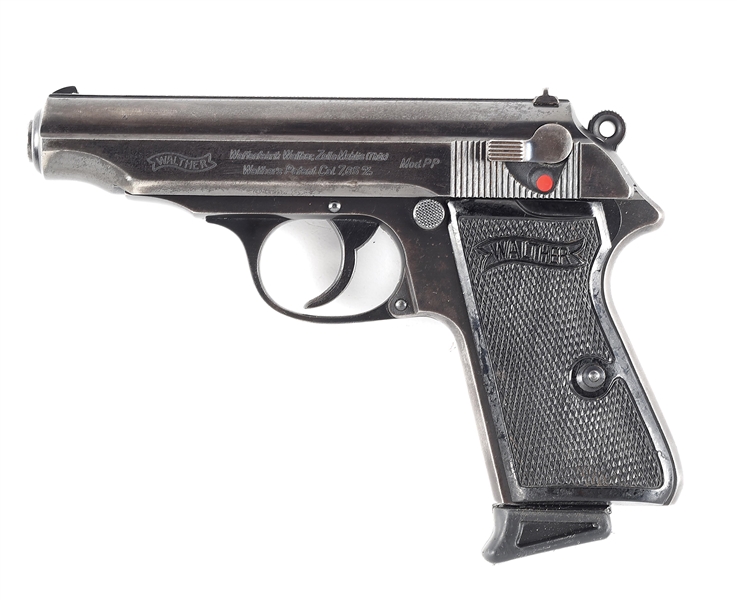 (C) SCARCE RFV MARKED WALTHER PP SEMI AUTOMATIC PISTOL.