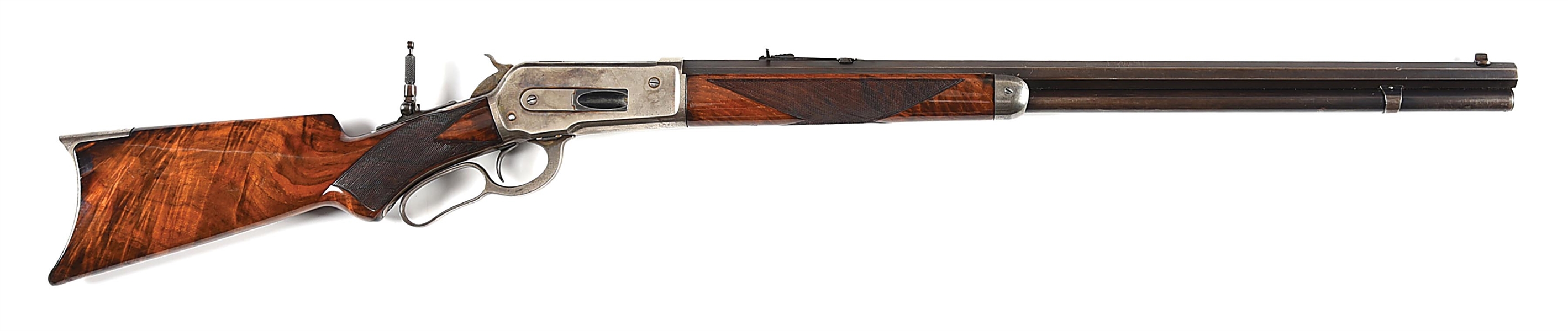 (A) DELUXE WINCHESTER MODEL 1886 LEVER ACTION. 