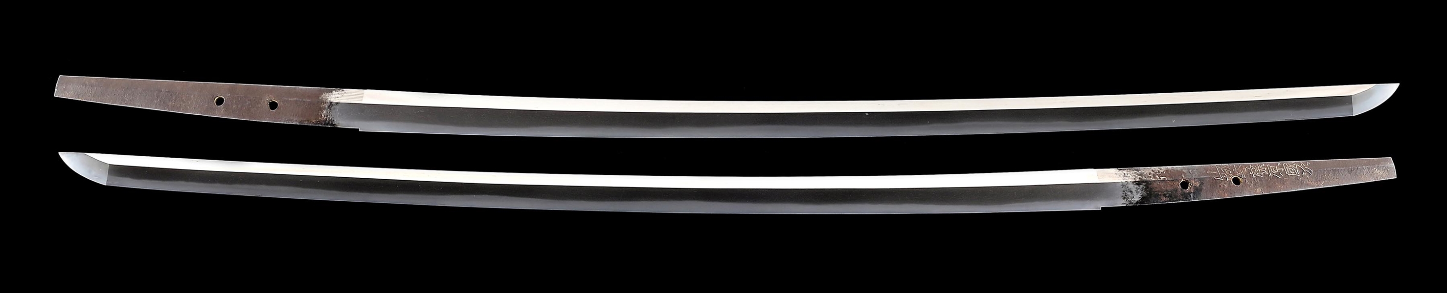 SHINTO KATANA SIGNED YAMASHIRO NO KAMI FUJIWARA KUNITSUGU, WITH ATTRACTIVE NARA MOUNTS.