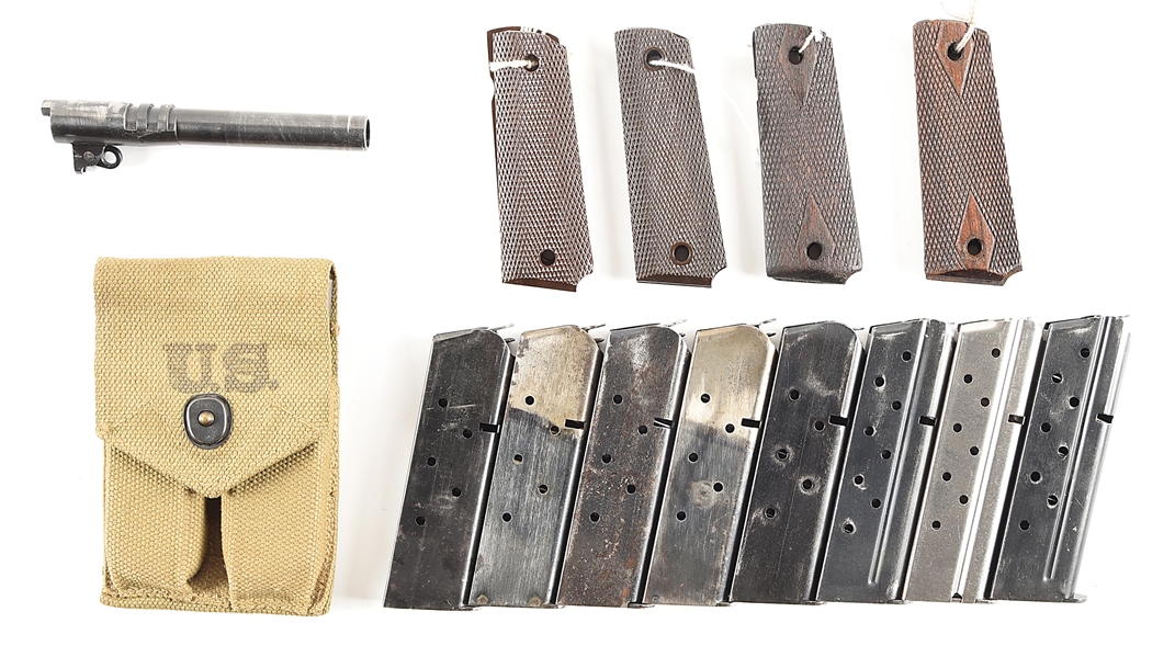 LOT OF M1911 MAGAZINES AND ACCESSORIES.