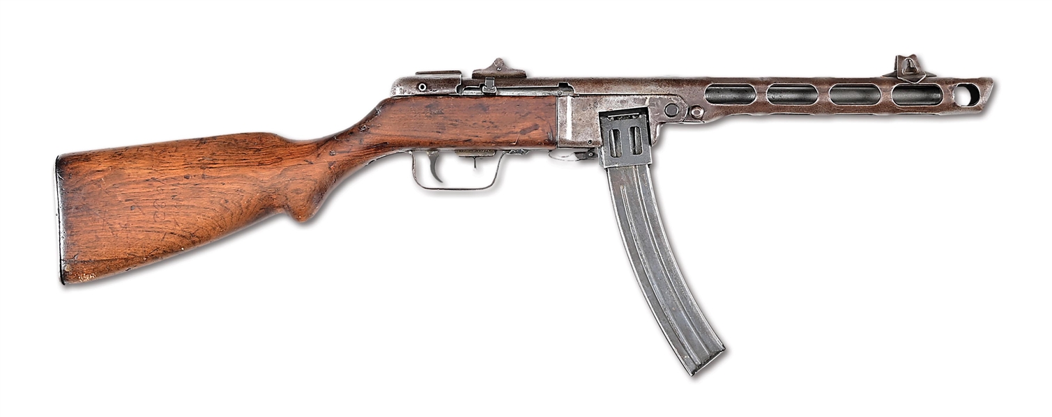 (N) HIGHLY DESIRABLE WWII RUSSIAN PPSH-41 MACHINE GUN (CURIO & RELIC).