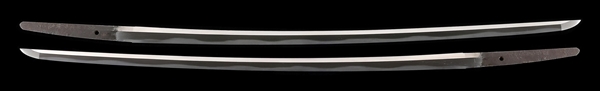 AN IMPORTANT KATANA BY SAGAMI MUNEKUNI WITH 15 FOLD GUARANTEE INSCRIPTION, TOKUBETSU KICHO PAPERS FOR MOUNTS, AND NBTHK HOZON PAPERS FOR BLADE.