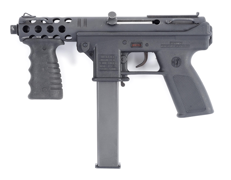 (N) INTRATEC TEC-9 HOST GUN WITH BG MACHINE REGISTERED MACHINE GUN BOLT (FULLY TRANSFERABLE).