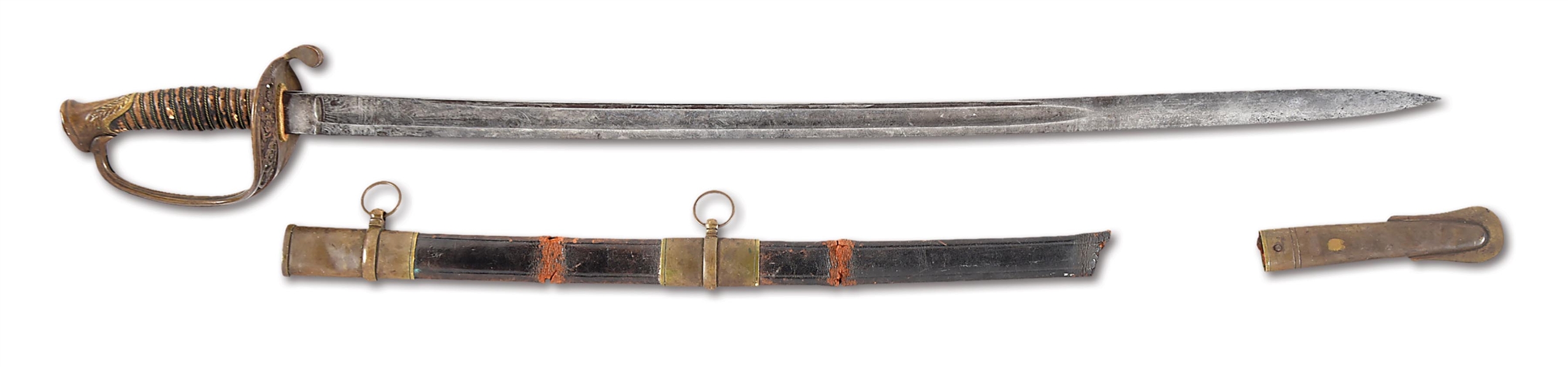 US CIVIL WAR M1850 OFFICER SWORD AND GROUPING OF HENRY CLAY CONNER, FOUGHT AT DEVILS DEN.