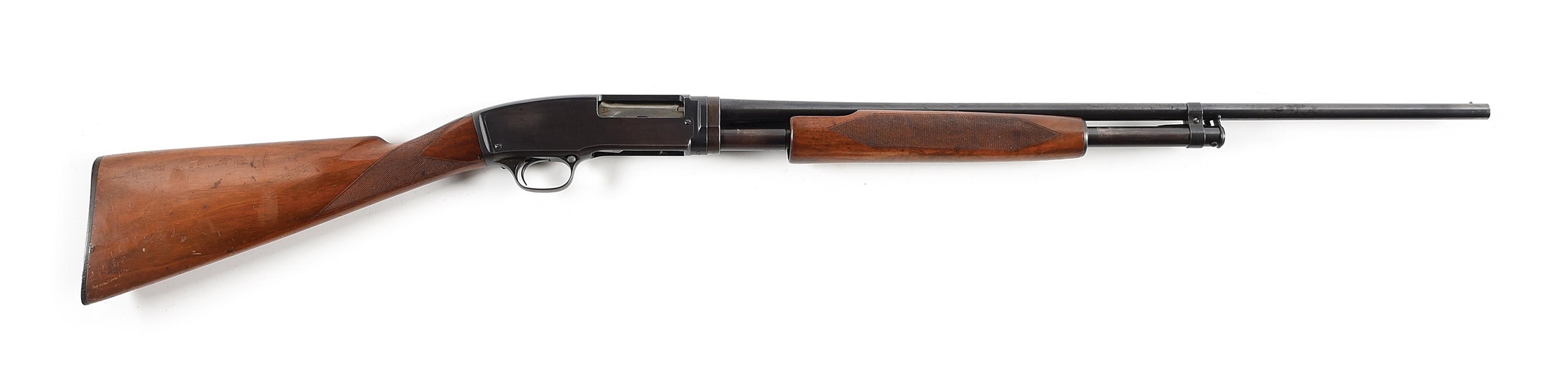 (C) PRE-WAR SKEET GRADE WINCHESTER MODEL 42 SLIDE ACTION SHOTGUN.