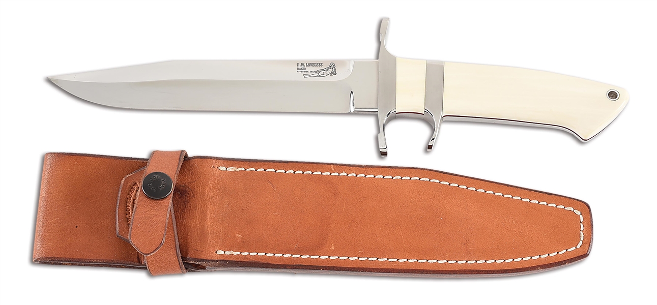 R.W. LOVELESS JUNIOR BEAR SUB HILT KNIFE.