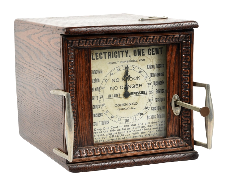 1¢ ELECTRIC SHOCK MACHINE BY THE OGDEN & CO.