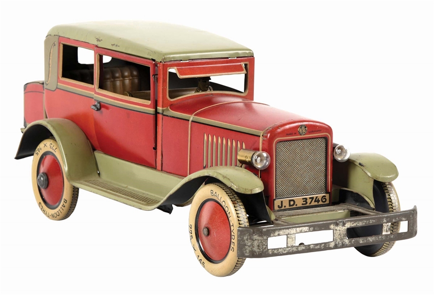 GERMAN DISTLER TIN LITHO WIND-UP AUTOMOBILE