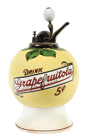 GRAPEFRUITOLA CERAMIC SYRUP DISPENSER