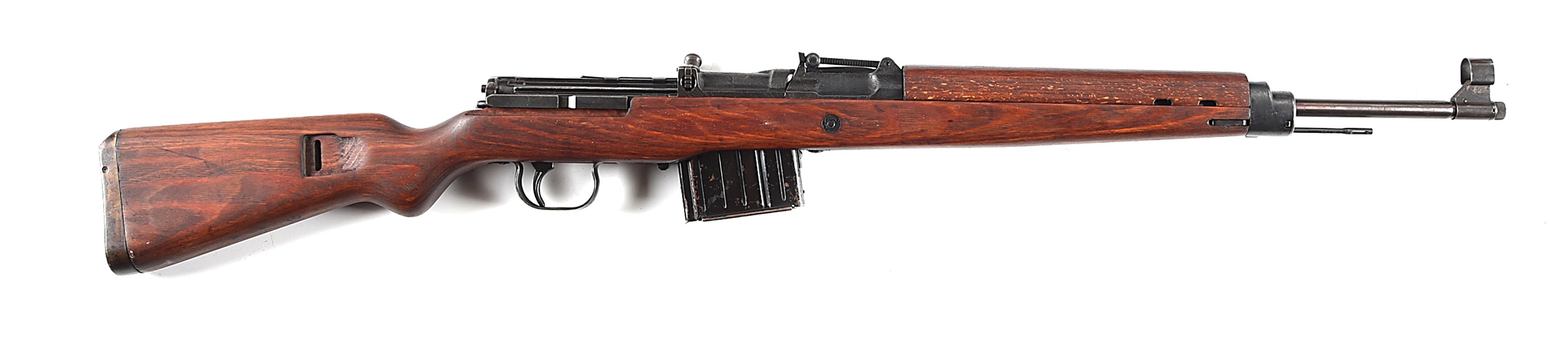 (C) WALTHER AC 44 CODE G43 SEMI AUTOMATIC RIFLE.