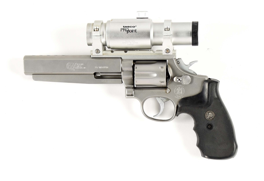 (M) SMITH & WESSON 66-2 DOUBLE ACTION REVOLVER CUSTOMIZED BY WEIGAND COMBAT.