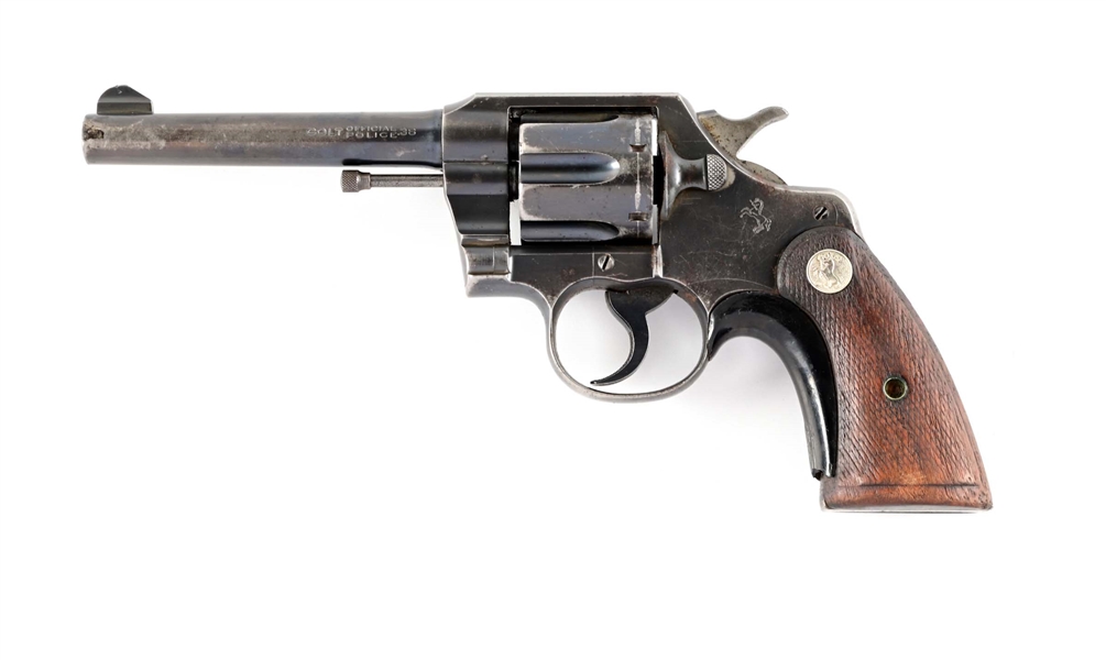 (C) COLT OFFICIAL POLICE DOUBLE ACTION REVOLVER.
