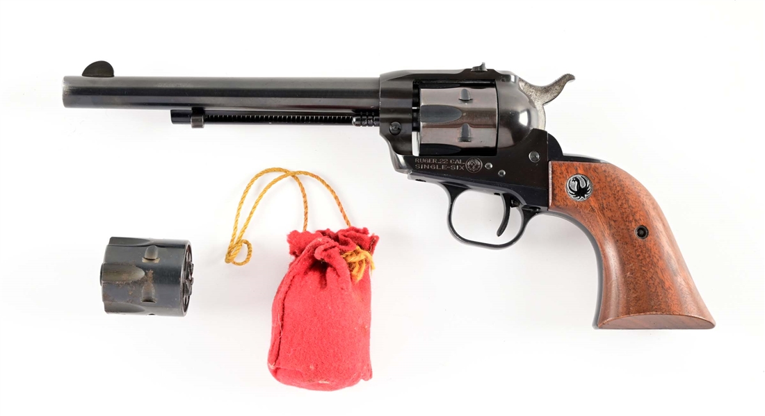 (C) RUGER SINGLE SIX SINGLE ACTION REVOLVER.