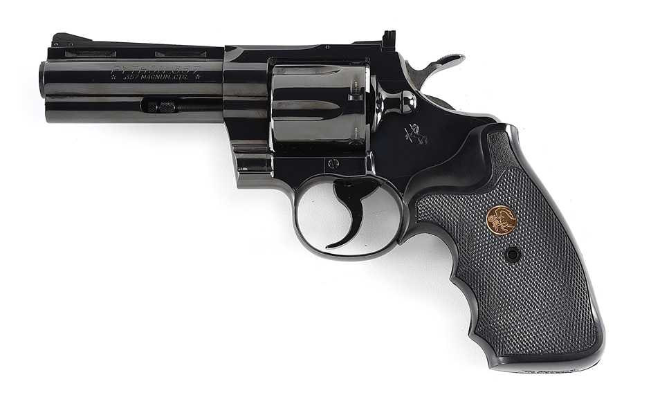 (C) EARLY COLT PYTHON DOUBLE ACTION REVOLVER.