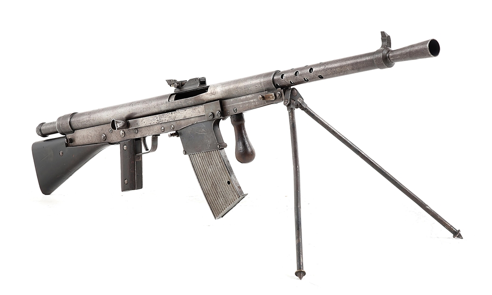 (N) SCARCE C.S.R.G. CHAUCHAT MODEL 1918 MACHINE GUN MANUFACTURED IN .30-06 FOR AMERICAN EXPEDITIONARY FORCE DURING WWI (CURIO & RELIC).